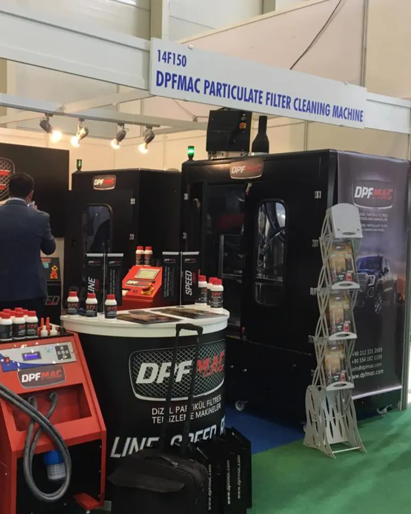 DPFMAC fuar standı (14F150): Speed XL 2500, Line 2100 ve temizleme kimyasalları
